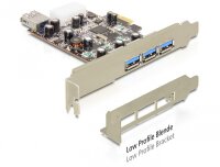 Delock 89281, PCIe, USB 3.2 Gen 1 (3.1 Gen 1), 5000 Mbit/s, Kabelgebunden, Windows XP/Vista/7/7-64, Linux 2.6