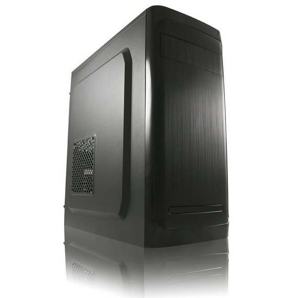 LC-Power 7034B, Midi Tower, PC, Schwarz, ATX, micro ATX, Mini-ATX, Metall, 14,5 cm