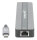 Manhattan 153928, Kabelgebunden, USB 3.2 Gen 1 (3.1 Gen 1) Type-C, 87 W, 10,100,1000 Mbit/s, Schwarz, Silber, MicroSD (TransFlash), SD