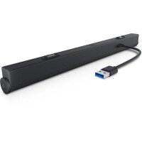 Dell Slim Conferencing-Soundleiste – SB522A, 4,5 W, 3,6 W, Schwarz, Kabelgebunden, 140 g, 310 mm