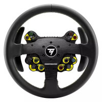 ThrustMaster Evo Racing 32R Leather, Steuerrad, PC, PlayStation 4, PlayStation 5, Xbox, Xbox One, D-Pad, Kabelgebunden, Schwarz, Gelb, Aluminium, Leder