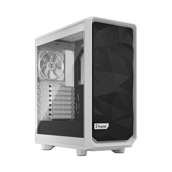 Fractal Design Meshify 2 Compact Lite, PC, Weiß, ATX, micro ATX, Mini-ITX, Stahl, Gehärtetes Glas, 16,9 cm, 34,5 cm