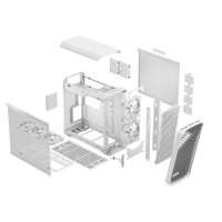 Fractal Design Torrent, PC, Weiß, ATX, EATX, ITX, micro ATX, SSI CEB, SSI EEB, Stahl, Gehärtetes Glas, Multi, Taschenlüfter