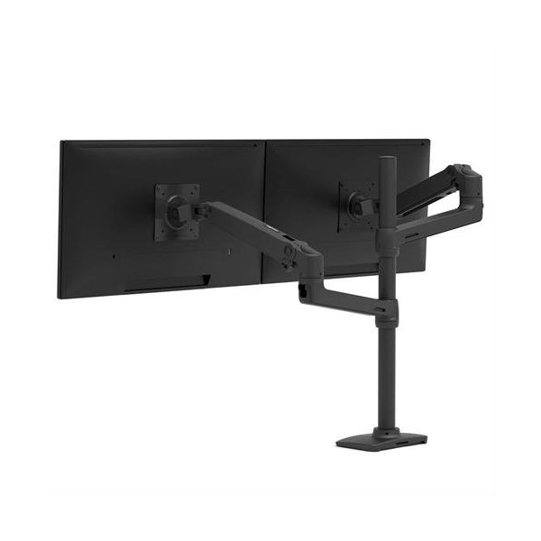 Ergotron LX Series LX Dual Stacking Arm, Tall Pole, Matte Black, Klemme, 20 kg, 101,6 cm (40"), 100 x 100 mm, Höhenverstellung, Schwarz