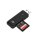 Conceptronic BIAN SD-Kartenleser USB 3.0, MicroSD (TransFlash), MicroSDHC, MicroSDXC, SD, SDHC, SDXC, Schwarz, USB 3.2 Gen 1 (3.1 Gen 1) Type-A, 21,5 mm, 71,2 mm, 9,6 mm