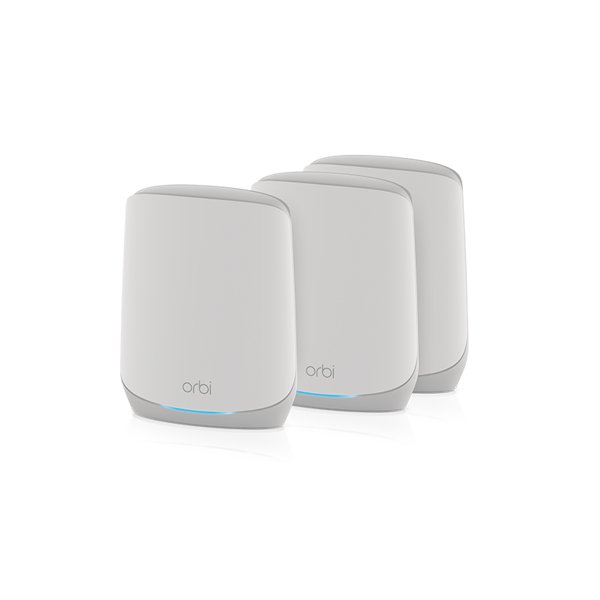 Netgear Orbi RBK763S, Weiß, Intern, Mesh-System, 525 m², Tri-Band (2,4 GHz / 5 GHz / 5 GHz), Wi-Fi 6 (802.11ax)