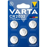 Varta 06032, Einwegbatterie, CR2032, Lithium, 3 V, 5...