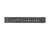 Lanberg RSFE-16P-2C-250, Unmanaged, Gigabit Ethernet (10/100/1000), Power over Ethernet (PoE), Rack-Einbau, 1U