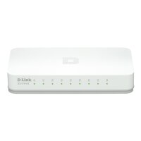 D-Link GO-SW-8E/E, Unmanaged, Fast Ethernet (10/100), Vollduplex