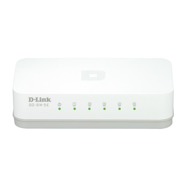 D-Link GO-SW-5E/E, Unmanaged, Fast Ethernet (10/100), Vollduplex