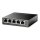 TP-LINK 5-Port-Gigabit-Easy-Smart-Switch mit 4 PoE+-Ports, Managed, L2, Gigabit Ethernet (10/100/1000), Power over Ethernet (PoE)