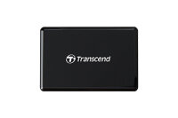 Transcend TS-RDF9K2, CF, MicroSDHC, MicroSDXC, SDHC, SDXC, Schwarz, Microsoft Windows 7 Microsoft Windows 8 Microsoft Windows 10 Mac OS X 10.2.8 or later Linux Kernel..., CE/FCC/BSMI/KC/RCM/EAC, Mikro-USB, USB