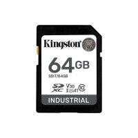 Kingston 64G SDXC Industrial pSLC, 64 GB, SDHC, Klasse 10, UHS-I, 100 MB/s, 80 MB/s