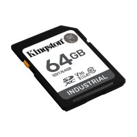 Kingston 64G SDXC Industrial pSLC, 64 GB, SDHC, Klasse 10, UHS-I, 100 MB/s, 80 MB/s