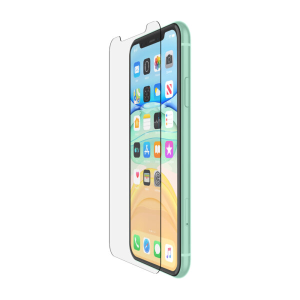 Belkin SCREENFORCE, Apple, iPhone 11, iPhone XR, Antibakteriell, Schlagfest, Transparent, 1 Stück(e)