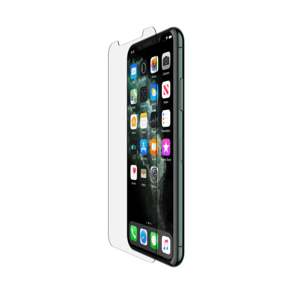 Belkin InvisiGlass, Apple, iPhone 11 Pro/XS/X, Antibakteriell, Stoßfest, Kratzresistent, Transparent, 1 Stück(e)