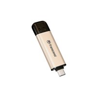 Transcend JetFlash 930C, 256 GB, USB Type-A / USB Type-C, 3.2 Gen 1 (3.1 Gen 1), 420 MB/s, Kappe, Gold