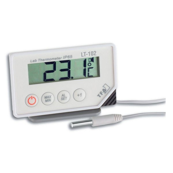 TFA Dostmann 30.1034, Elektronisches Umgebungsthermometer, Drinnen, Digital, Weiß, Kunststoff, °C