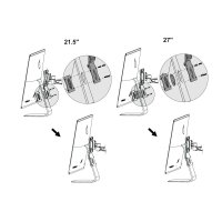 Neomounts iMac Vesa Adapterplatte, Silber, 15 kg, 75 x 75,100 x 100 mm, 240 mm, 165 mm, 38 mm