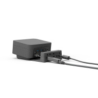 Logitech Logi Dock Focus Room kit Teams, Persönliches Videokonferenzsystem, 4K Ultra HD, 90 fps, 5x, Graphit