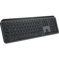 Logitech MX Keys S, Kabellos, RF Wireless + Bluetooth, Scherenschalter, QWERTZ, LED, Graphit