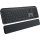 Logitech MX Keys S, Kabellos, RF Wireless + Bluetooth, Scherenschalter, QWERTZ, LED, Graphit