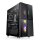 Thermaltake Versa T26 TG ARGB, Midi Tower, PC, Schwarz, ATX, EATX, micro ATX, Mini-ITX, SPCC, Gaming