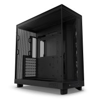 NZXT H6 Air Flow, Midi Tower, PC, Schwarz, ATX, micro ATX, Mini-ITX, Stahl, Gehärtetes Glas, Blau, Grün, Rot