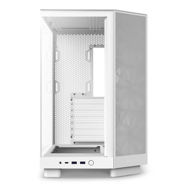 NZXT H6 Air Flow, Midi Tower, PC, Weiß, ATX, micro ATX, Mini-ITX, Stahl, Gehärtetes Glas, 16,3 cm