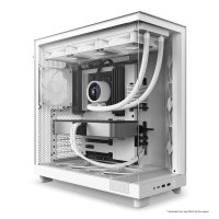 NZXT H6 Air Flow, Midi Tower, PC, Weiß, ATX, micro ATX, Mini-ITX, Stahl, Gehärtetes Glas, 16,3 cm