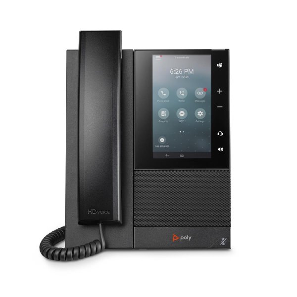 HP POLY CCX 505 Business-Medientelefon mit Open SIP und PoE-fähig, IP-Telefon, Schwarz, Kabelgebundenes Mobilteil, 24 Zeilen, LCD, 12,7 cm (5")