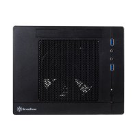 SilverStone SG05-LITE, Cube, PC, Schwarz, DTX,mini-ITX,...