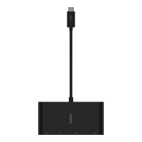 Belkin AVC005BTBK, Kabelgebunden, USB 3.2 Gen 1 (3.1 Gen 1) Type-C, Schwarz, HDMI, RJ-45, USB 3.2 Gen 1 (3.1 Gen 1) Type-A, VGA, 304 mm, 194 mm