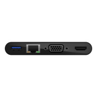 Belkin AVC005BTBK, Kabelgebunden, USB 3.2 Gen 1 (3.1 Gen 1) Type-C, Schwarz, HDMI, RJ-45, USB 3.2 Gen 1 (3.1 Gen 1) Type-A, VGA, 304 mm, 194 mm