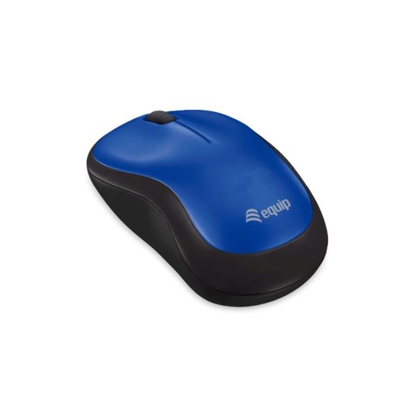 Equip Kabellose komfort-maus, Beidhändig, Optisch, RF Wireless, Blau