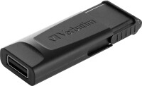 Verbatim Slider - USB-Stick 128GB - Schwarz, 128 GB, 2.0, Dia, 8 g, Schwarz