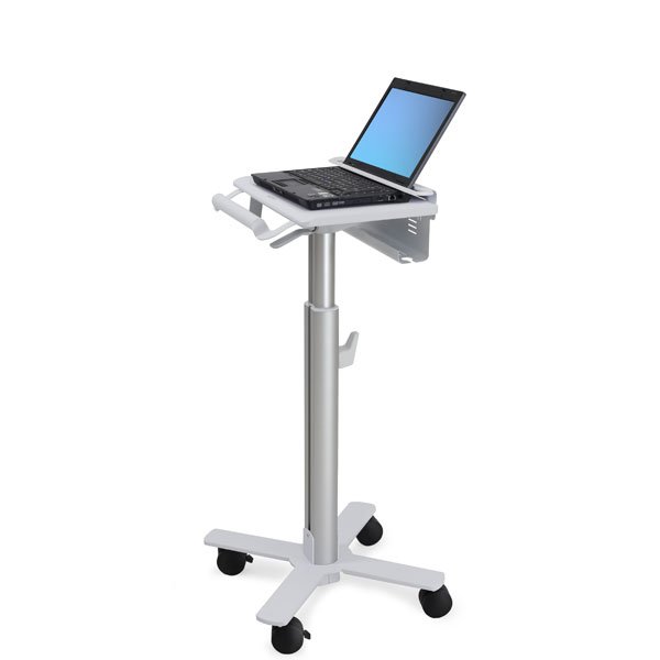 Ergotron StyleView Laptop Cart, SV10, Multimedia-Wagen, Aluminium, Weiß, Laptop, 4,5 kg, 43,2 cm (17"), 4 Rad/Räder