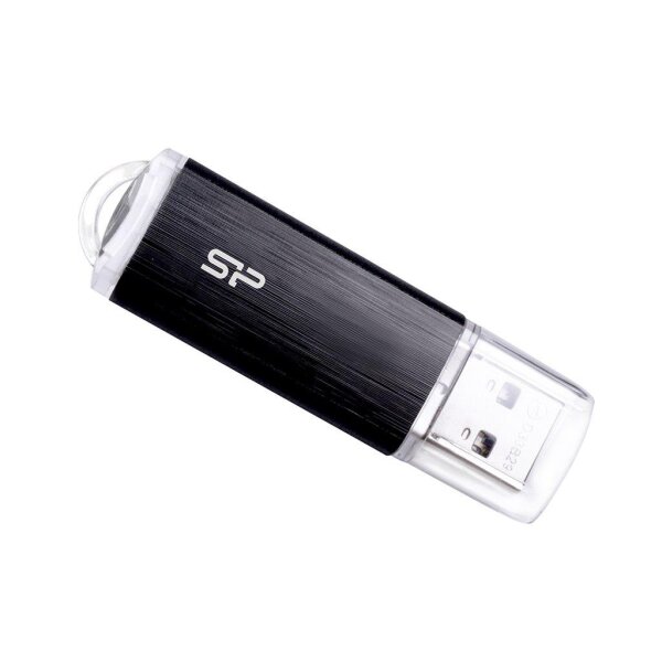 Silicon Power Ultima U02, 8 GB, USB Typ-A, 2.0, Kappe, Schwarz, Transparent