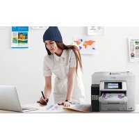 Epson EcoTank ET-5880, Tintenstrahl, Farbdruck, 4800 x 2400 DPI, A4, Direktdruck, Schwarz, Weiß