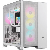 Corsair 6500D AIRFLOW, Midi Tower, PC, Weiß, ATX, 19 cm, 40 cm