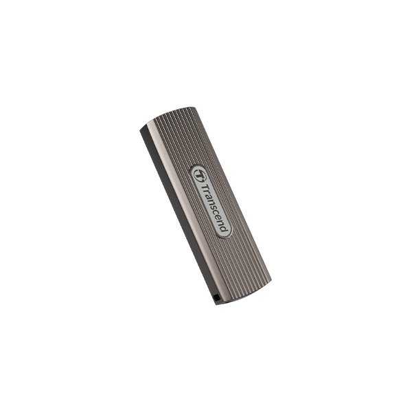 Transcend ESD330C, 512 GB, USB Typ-C, 1050 MB/s, 10 Gbit/s, Passwortschutz, Braun, Grau