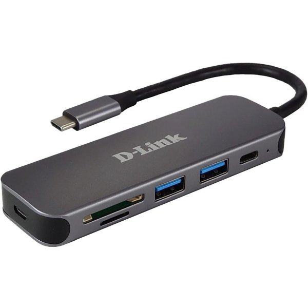 D-Link DUB-2325, USB Typ-C, USB 3.2 Gen 1 (3.1 Gen 1) Type-A, USB 3.2 Gen 1 (3.1 Gen 1) Type-C, MicroSD (TransFlash), SD, SDHC, SDXC, 5000 Mbit/s, Grau, Leistung