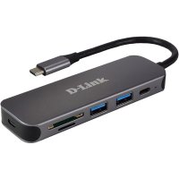 D-Link DUB-2325, USB Typ-C, USB 3.2 Gen 1 (3.1 Gen 1)...