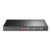 TP-LINK TL-SL1226P - Unmanaged - Gigabit Ethernet (10/100/1000) - Power over Ethernet (PoE) - Rack-Einbau - 1U