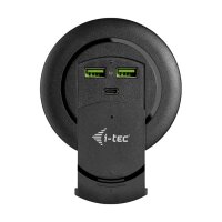 i-tec Built-in Desktop Fast Charger, USB-C PD 3.0 + 3x...