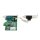 StarTech.com 2 Port Seriell RS232 PCI Express Low Profile Schnittstellenkarte mit 16550 UART, PCIe, Seriell, PCIe 1.1, RS-232, Grün, ASIX - MCS9922CV-AA