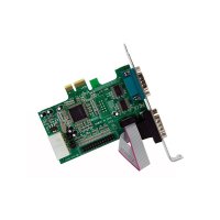 StarTech.com 2S1P Seriell/Parallel RS232 PCI Express Karte mit 16550 UART, PCIe, Seriell, PCIe 1.0a, RS-232, Grün, Edelstahl, ASIX - MCS9901CV-CC