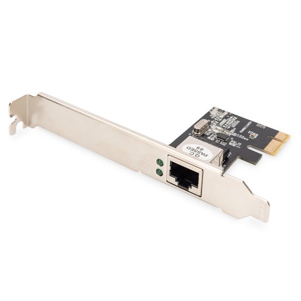 DIGITUS Single Port Gigabit Ethernet Netzwerkkarte, RJ45,PCI Express