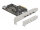 Delock 90059, PCIe, USB 3.2 Gen 2 (3.1 Gen 2), Niedriges Profil, PCIe 3.0, SATA 15-Pin, 10 Gbit/s