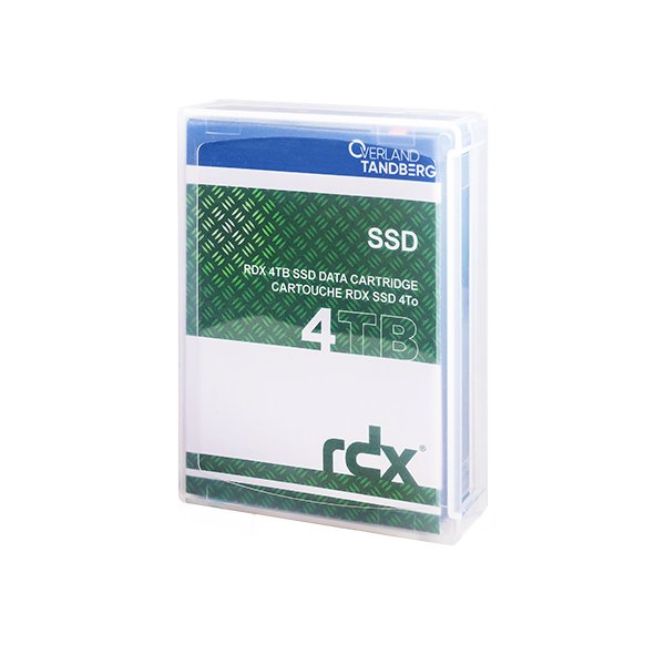 Overland-Tandberg O-T RDX SSD 4TB Kassette, RDX-Kartusche, RDX, 4 TB, FAT32, NTFS, exFAT, ext4, Schwarz, RDX QuikStor